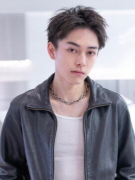 ハバナ 渋谷(HAVANA) アッシュブラックマッシュパーマ刈り上げツーブロック