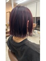 シンミ(SHinmi)&nbsp;ボルドー切りっぱなし　表面レイヤー