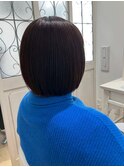 丸みボブ20代30代40代髪質改善オージュア白髪染め稲毛駅