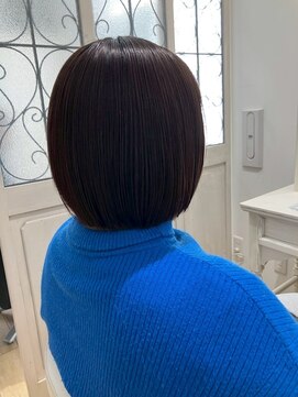 ルシードスタイル グローバルディー 稲毛店(LUCIDO STYLE GLOBAL.D) 丸みボブ20代30代40代髪質改善オージュア白髪染め稲毛駅