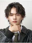 波巻きパーマメンズツイストスパイラルパーマツーブロック