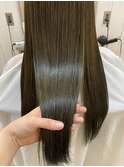 美肌効果◎オリーブグレージュ×レイヤーミディアム