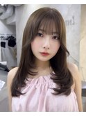 韓国レイヤー/韓国風/ボブ/髪質改善/黒髪/ブリーチなし〔池袋〕