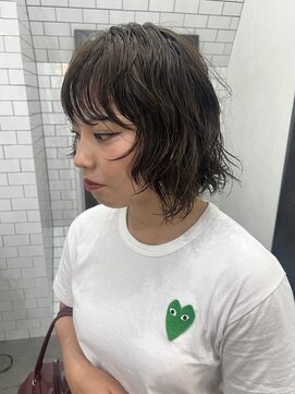 レガーレ(Legare) ボブ×デジタルパーマ×オリーブベージュ