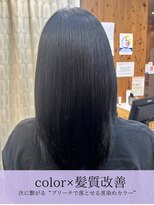 ヘアーメイク ダンス(hair make DANCE)&nbsp;次のカラーを楽しめる、ブリーチで落とせる黒！