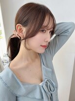 バイオレット 表参道店(Violet)&nbsp;結んだ時まで可愛い小顔顔周りカットシースルーバング