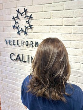 透明感アッシュベージュカラー【藤枝】