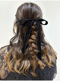 ハーフアップ/ヘアセット/ヘアアレンジ
