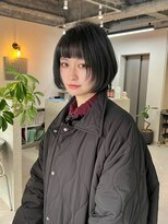 フラッグ ヘアー 天神西通り店(Flag HAIR) ボブレイヤー/ブルーブラック