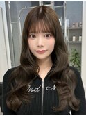 オリーブカラー/縮毛矯正/髪質改善/前髪縮毛矯正/表参道