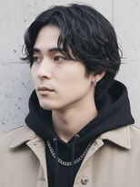 men's salon SOUL. 福山駅前店【メンズサロンソウル】【4月NEWOPEN(予定)】 センターパート ニュアンスパーマ 波巻きパーマ メンズパーマ