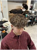 ブラウンベースメッシュスペインカール