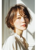 【30代40代オススメ】ラベンダーベージュの艶髪美人