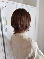 スリー バイ ザサロンフジサワ(THREE by the salon fujisawa)&nbsp;ボブレイヤー×柔らかピンクブラウン