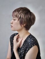 トリッカアヴェダ(tricca AVEDA) デザインカラー/アッシュピンク×ブロンドベージュ/大人ショート
