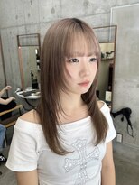 ノイ(noii)&nbsp;ロングレイヤー/フェイスレイヤー/ミルクティーベージュ