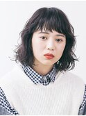 バイオレットアッシュのラフパーマ