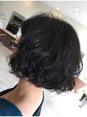 重めボブパーマ