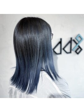 アドナインス(Add9) ネイビー　ブルージュ　バレイヤージュ  グラデーション