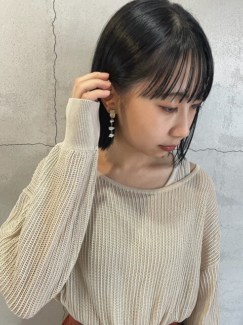 【stylist 中村】切りっぱなしボブ