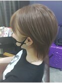 イヤリングカラー+ショートスタイル