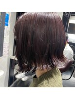 ヒップスデコ(Hip's deco)&nbsp;ぱつっと外ハネボブ×ピンクブラウン