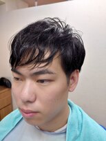 スマイル(Smile) マッシュ ツーブロック ショート ビジネスマン 学生、黒髪