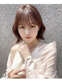 ベージュ/ハイトーン/レイヤー/ボブ/韓国/髪質改善/透明感/立川