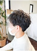 メンズゆるふわツイストスパイラルパーマ