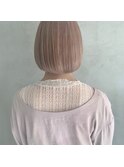 【ROJITHA表参道原宿】ミルクティーベージュ×内巻きボブ
