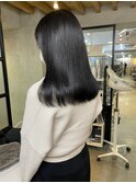 美髪矯正×艶髪カラー　マチルダボブ　前髪矯正