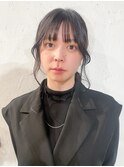 【佐藤諒】ヘアセット顔周りレイヤーカット前髪カットウルフヘア