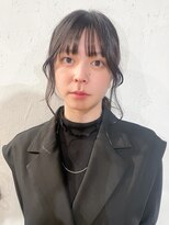 【佐藤諒】ヘアセット顔周りレイヤーカット前髪カットウルフヘア