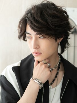 モッズヘアメン 札幌月寒店(mod's hair men) 前髪長めが◎無造作セクシーなグレーベージュウルフj札幌月寒