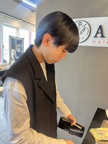 アイズ 海老名(AIZU) シースルーマッシュ ナチュラル ニュアンス ウルフ
