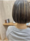 首へのフィット感のある美しいボブ!