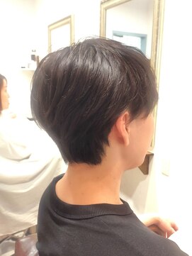 ヘアー グリーン(hair green) 30代40代50代/ハンサムショート/黒髪スタイル