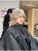 【KASUMI天神美容室】グレージュ×ハイトーン×海外ヘア