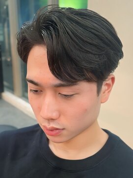 バース バイ ハピネス(BIRTH by happiness) 奈良men'sニュアンスパーマ　かきあげヘア