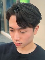 バース バイ ハピネス(BIRTH by happiness) 奈良men'sニュアンスパーマ かきあげヘア