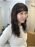 【haif】ロングパーマ ハードパーマ 顔周りレイヤー
