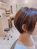 シンミシエル 京都北野白梅町(shinmiciel) ナチュラルショート前髪ありイメチェン30代40代50代60代ショート