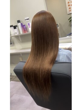 アーチフォーヘア 心斎橋店(a-rch for hair) 金髪から赤みの少ないブラウンにイメチェン!