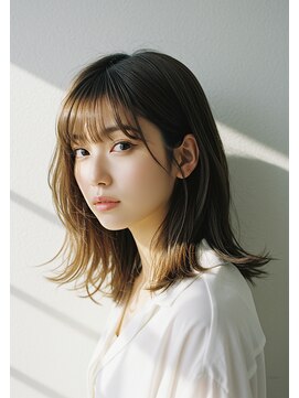 コトナ 越谷店 ロングヘアー/透明感ココアブラウンカラー/ウルフレイヤー/越谷