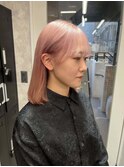 くびれヘアアプリコットオレンジハイライトカラーブルーカラー