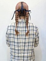 セルカ 新宿(CERCA)&nbsp;新宿韓国風タイトツインみつあみアレンジヘアセット