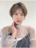 グランマッシュ/細めハイライト/ショート/白髪ぼかし/前髪☆95