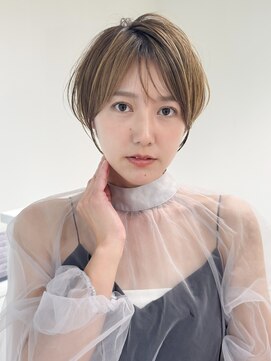 ロンドエニカ 大宮(Lond enika) グランマッシュ/細めハイライト/ショート/白髪ぼかし/前髪☆95