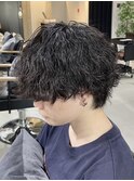波巻きスパイラル ツイストスパイラル ツーブロック