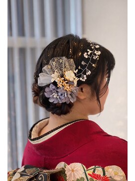 ヘアー リッツ 武豊店(Hair Ritz) 成人式ヘアセット、ツインお団子